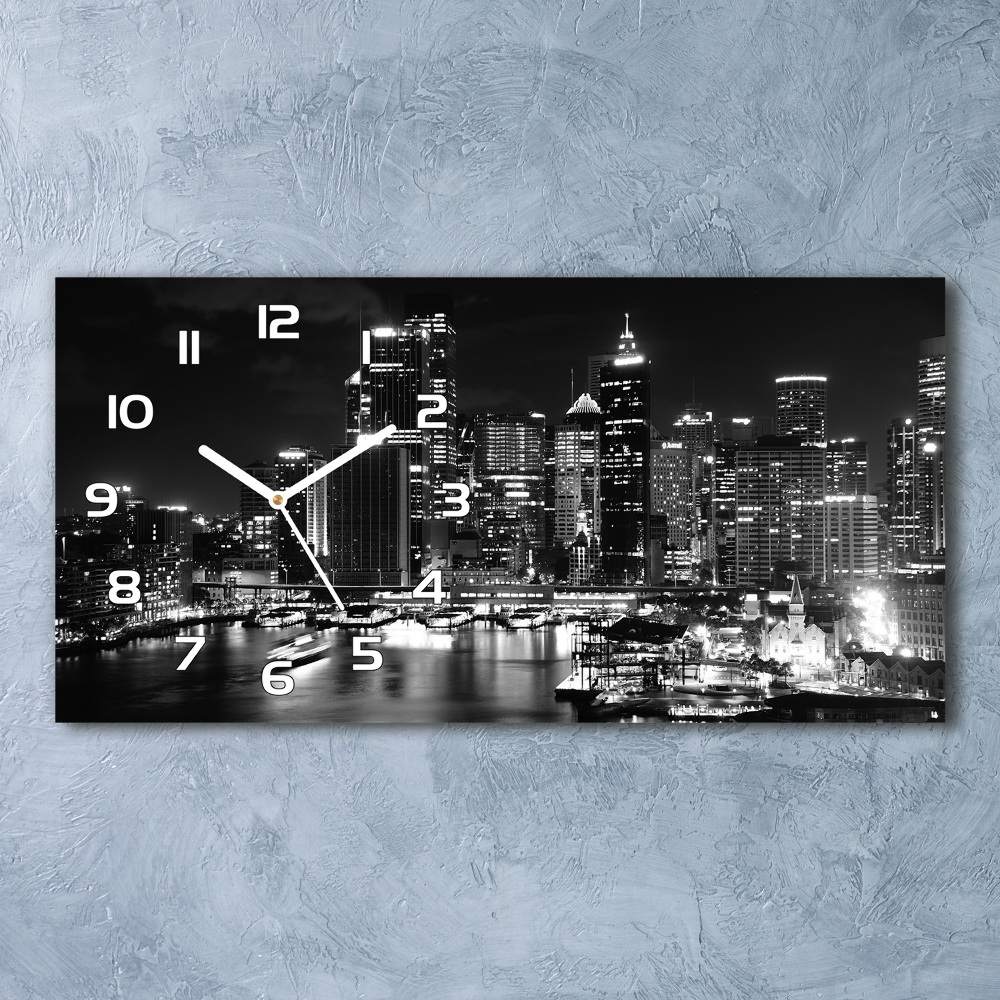 Horloge horizontale Sydney la nuit