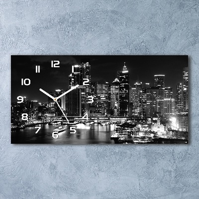 Horloge horizontale Sydney la nuit