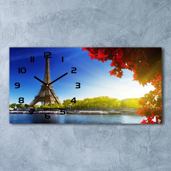 Horloge horizontale Tour Eiffel Paris France