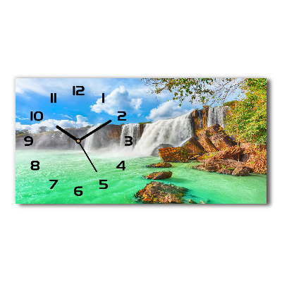 Horloge rectangulaire horizontale Cascade