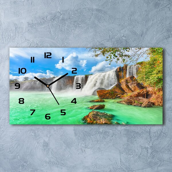 Horloge rectangulaire horizontale Cascade