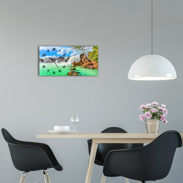 Horloge rectangulaire horizontale Cascade