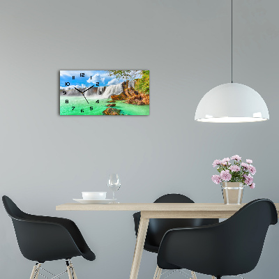 Horloge rectangulaire horizontale Cascade