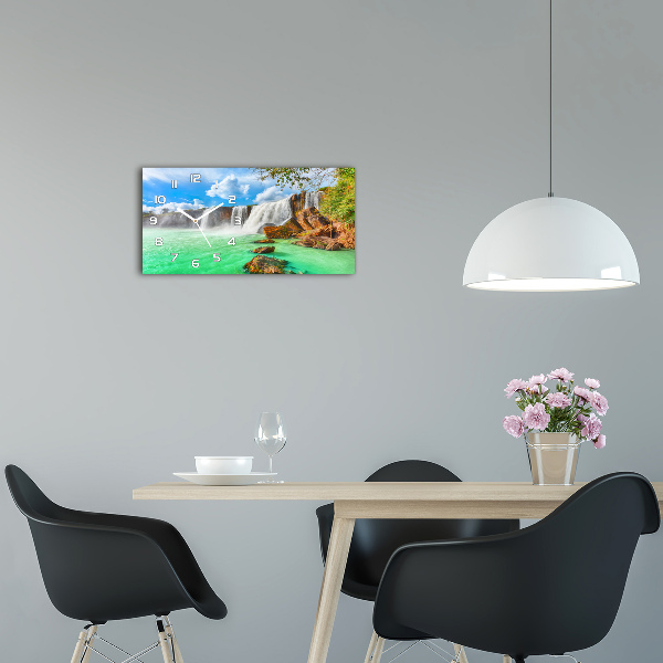 Horloge rectangulaire horizontale Cascade