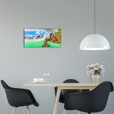 Horloge rectangulaire horizontale Cascade