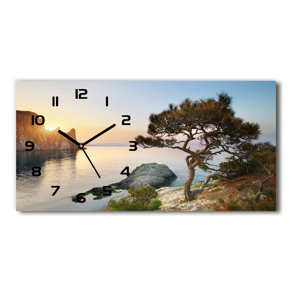 Horloge horizontale Arbre au bord de la mer