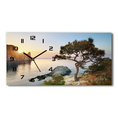 Horloge horizontale Arbre au bord de la mer