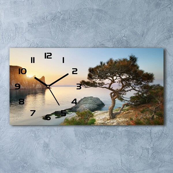 Horloge horizontale Arbre au bord de la mer