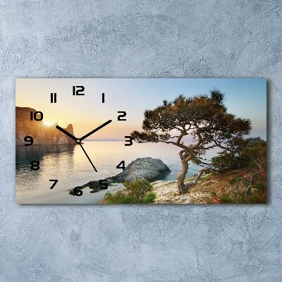 Horloge horizontale Arbre au bord de la mer