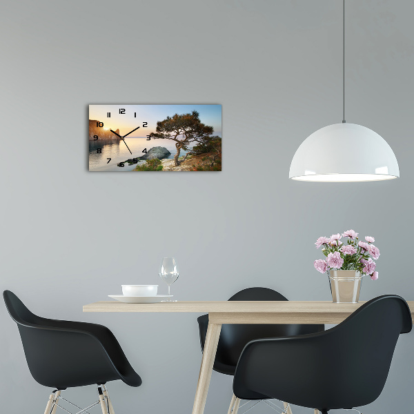Horloge horizontale Arbre au bord de la mer