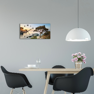Horloge horizontale Arbre au bord de la mer