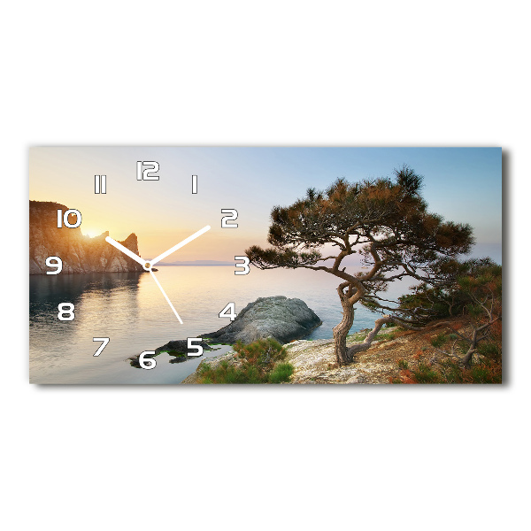 Horloge horizontale Arbre au bord de la mer