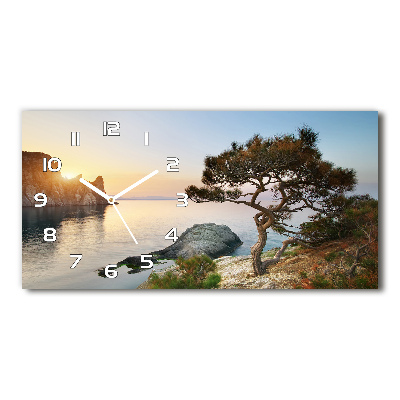 Horloge horizontale Arbre au bord de la mer