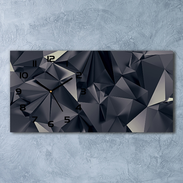 Horloge rectangulaire horizontale Fond abstrait