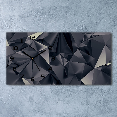 Horloge rectangulaire horizontale Fond abstrait
