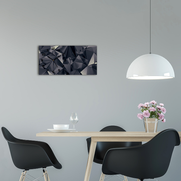 Horloge rectangulaire horizontale Fond abstrait