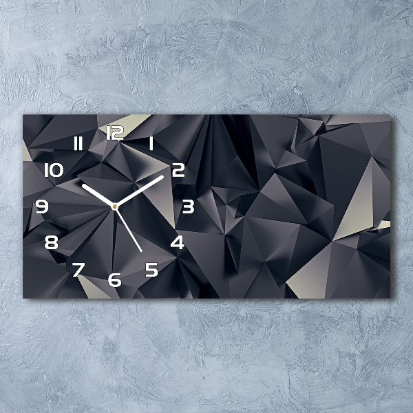 Horloge rectangulaire horizontale Fond abstrait