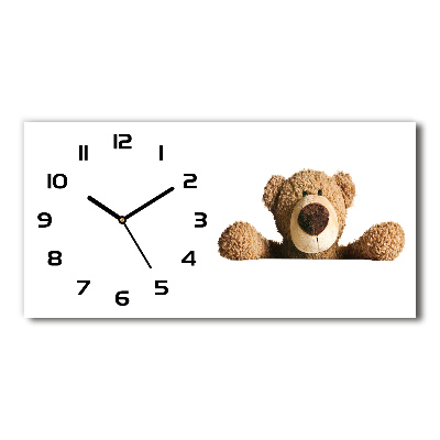 Horloge murale horizontale Ours en peluche