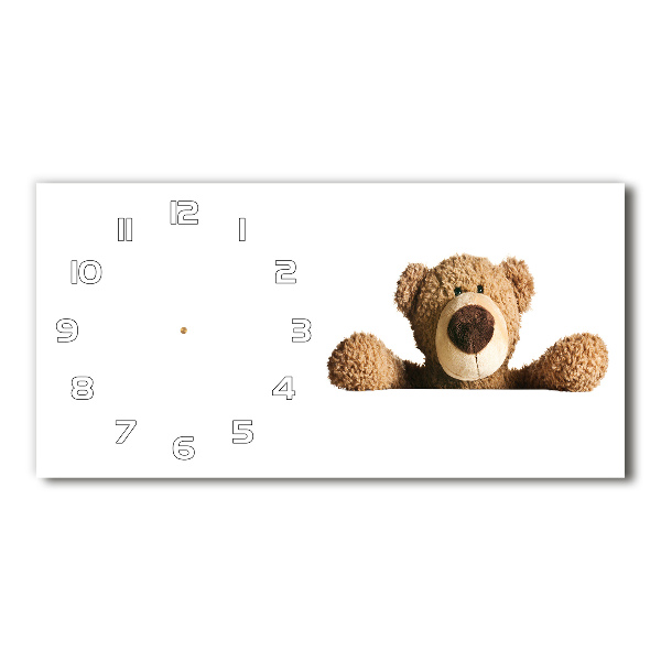 Horloge murale horizontale Ours en peluche