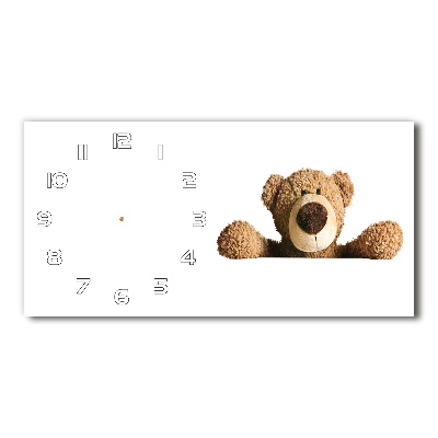 Horloge murale horizontale Ours en peluche