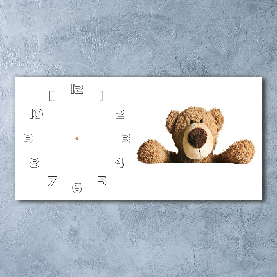 Horloge murale horizontale Ours en peluche