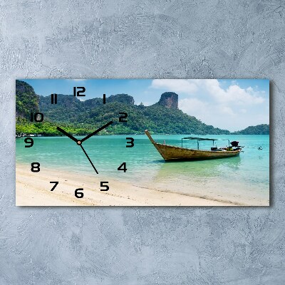 Horloge rectangulaire horizontale Bateau