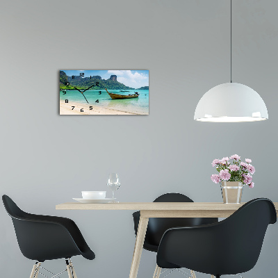 Horloge rectangulaire horizontale Bateau