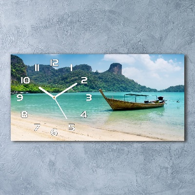 Horloge rectangulaire horizontale Bateau