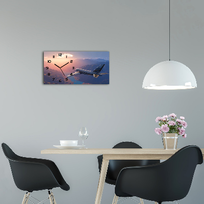 Horloge murale horizontale Avion