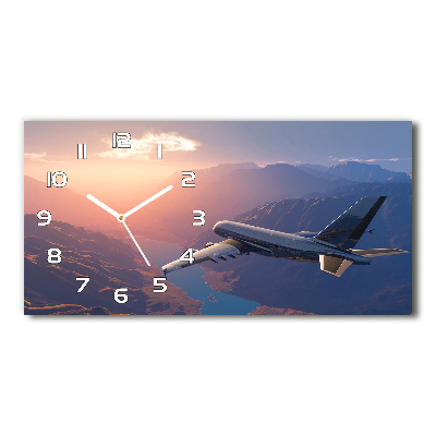 Horloge murale horizontale Avion