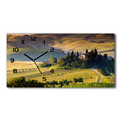 Horloge horizontale en verre Toscane Italie