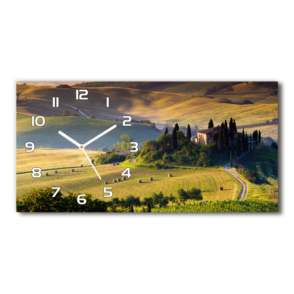 Horloge horizontale en verre Toscane Italie