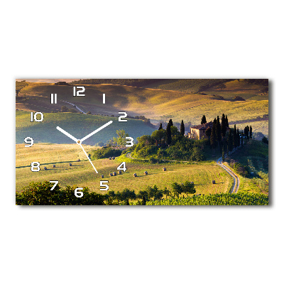 Horloge horizontale en verre Toscane Italie