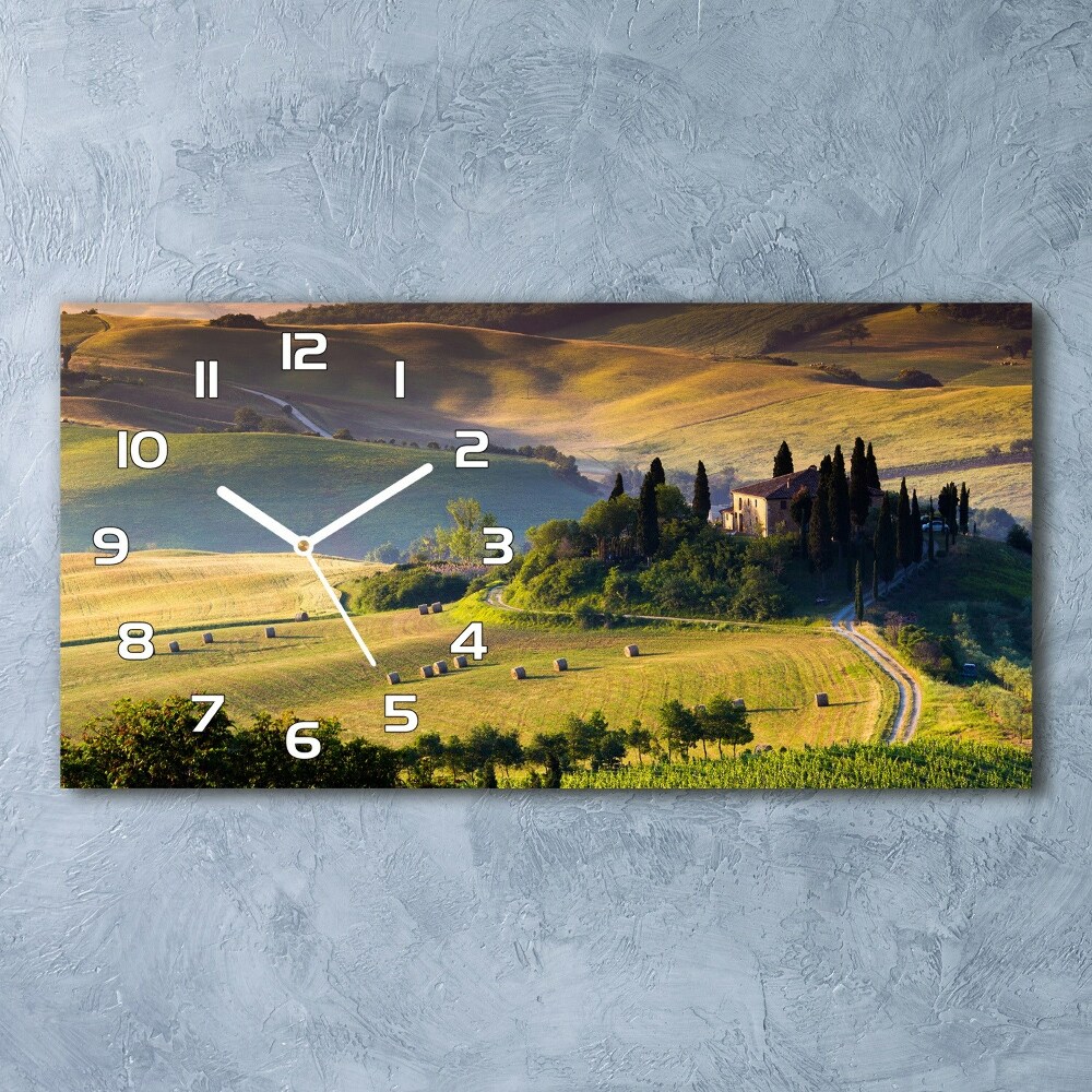 Horloge horizontale en verre Toscane Italie