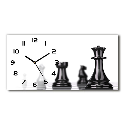 Horloge rectangulaire horizontale Pièce d'échecs