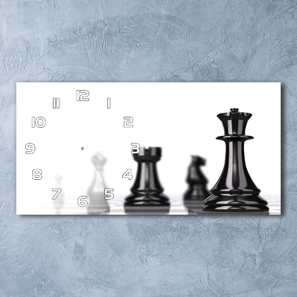 Horloge rectangulaire horizontale Pièce d'échecs