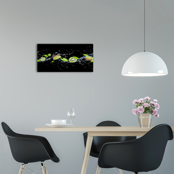 Horloge horizontale Kiwi et eau