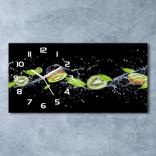 Horloge horizontale Kiwi et eau