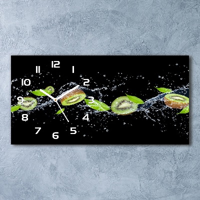 Horloge horizontale Kiwi et eau