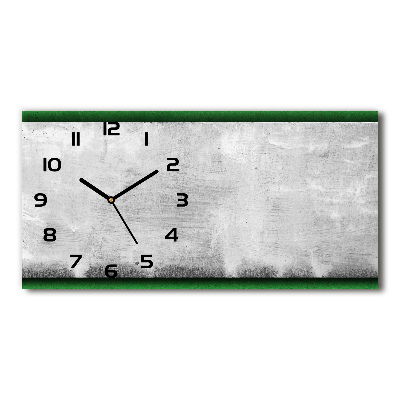 Horloge horizontale Mur vert