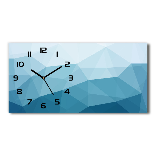 Horloge rectangulaire horizontale Art abstrait