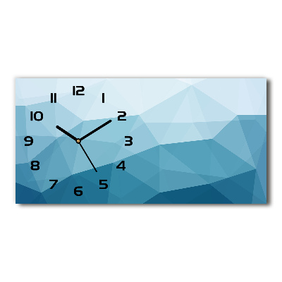 Horloge rectangulaire horizontale Art abstrait
