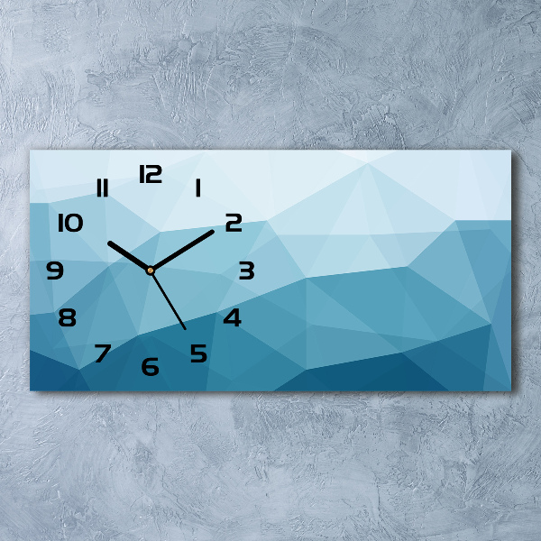 Horloge rectangulaire horizontale Art abstrait