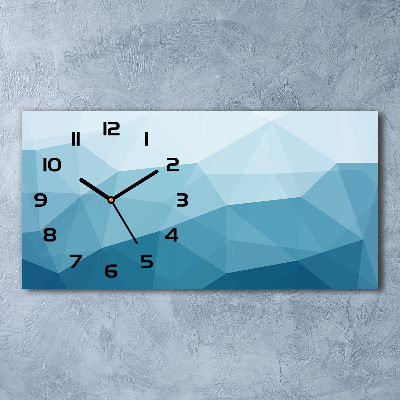 Horloge rectangulaire horizontale Art abstrait