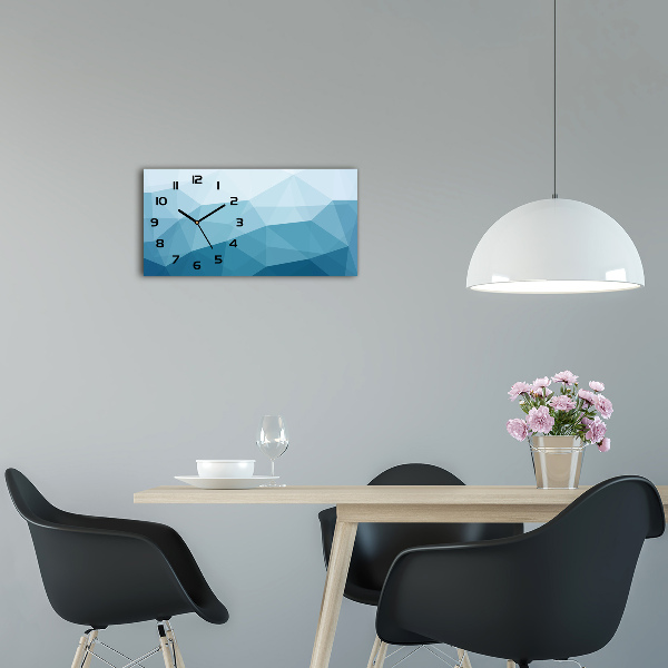 Horloge rectangulaire horizontale Art abstrait