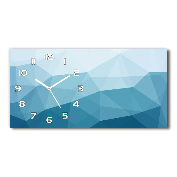 Horloge rectangulaire horizontale Art abstrait