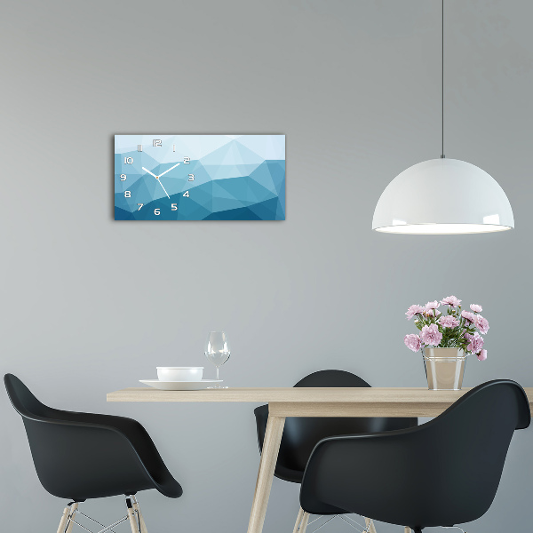Horloge rectangulaire horizontale Art abstrait