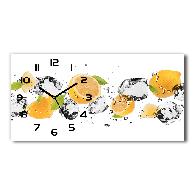 Horloge horizontale Citron et eau