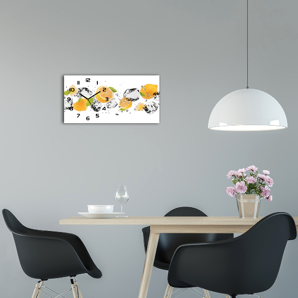 Horloge horizontale Citron et eau