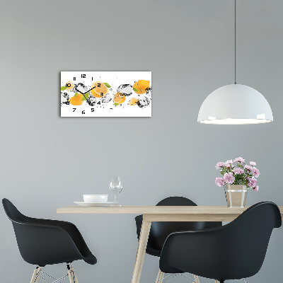Horloge horizontale Citron et eau